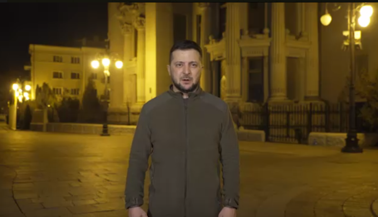 «Российские корабли могут пойти разве что на дно». Обращение Зеленского в 50-й день войны
