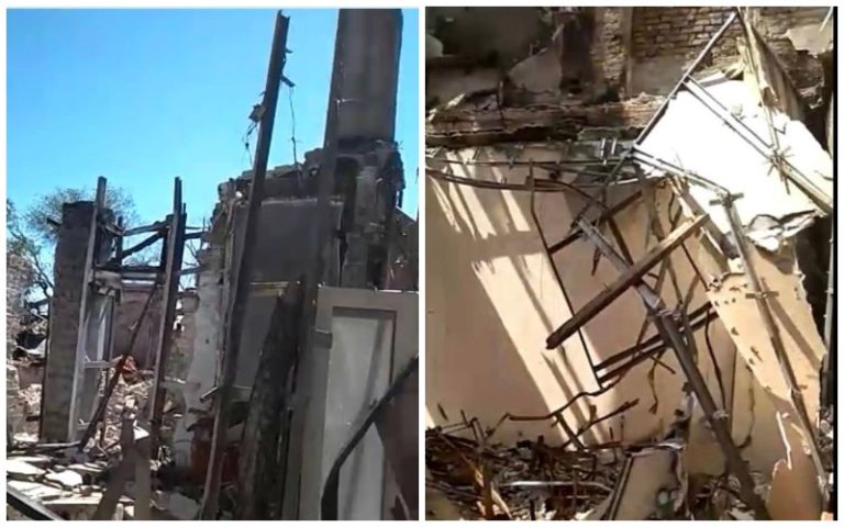 (ФОТО) Российские военные разрушили синагогу в Мариуполе