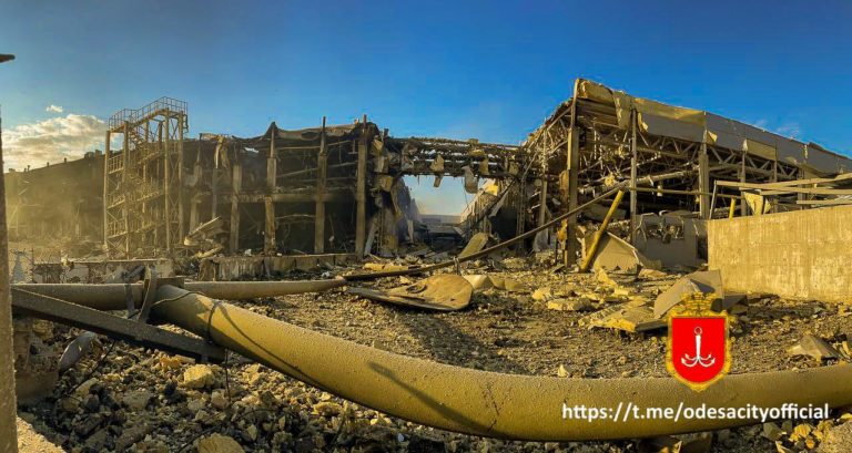(ФОТО) Как выглядит Одесса после ночных ракетных ударов