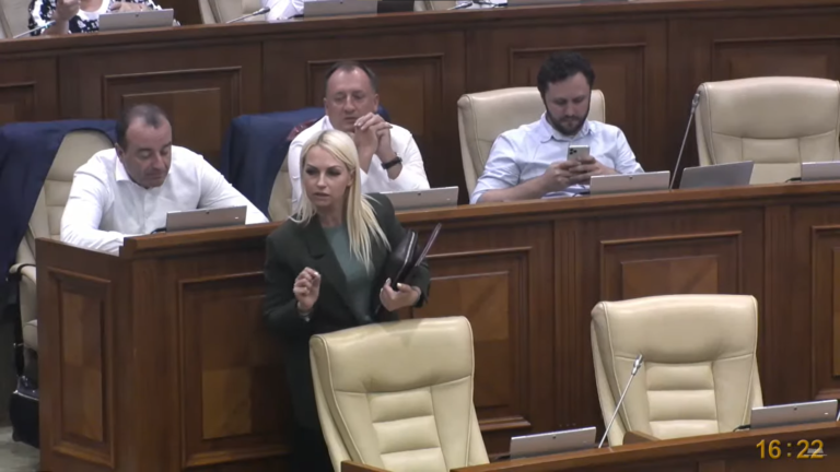 (Фото) Гросу на провокации Таубер в парламенте: «Пожалуйста, без представлений. Цирк уехал»