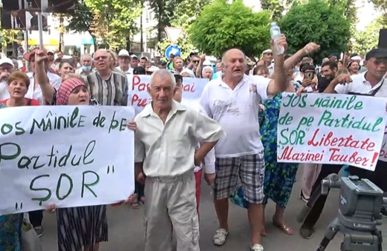 Партия «Шор» организовала протест перед зданием Генеральной прокуратуры