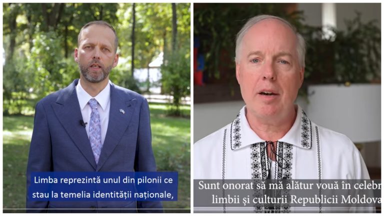 (ВИДЕО) Послы США и ЕС в Молдове прочли стихи Григоре Виеру к Limba Noastră