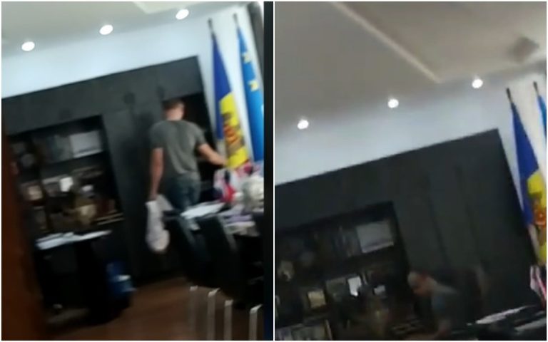 (ВИДЕО) «Порядок наводит». Примар Комрата ответил, что делает Кобольский в его кабинете 