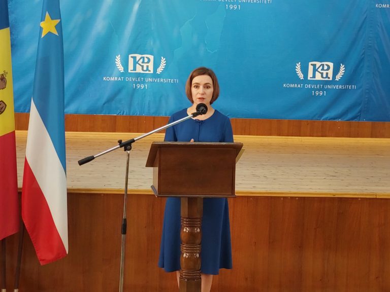 Майя Санду выступила в Комрате: «Все мы – Молдова. Мы – одна страна»