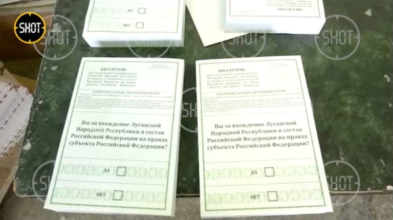 Начались референдумы во временно оккупированных областях Украины