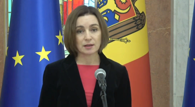 Санду о российских ракетах над Молдовой: Молдова — мирная страна, мы просим уважать наши границы