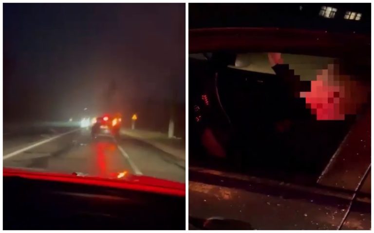 (ВИДЕО) Мертвецки пьяный водитель сел за руль в Яловенах, его задержала полиция
