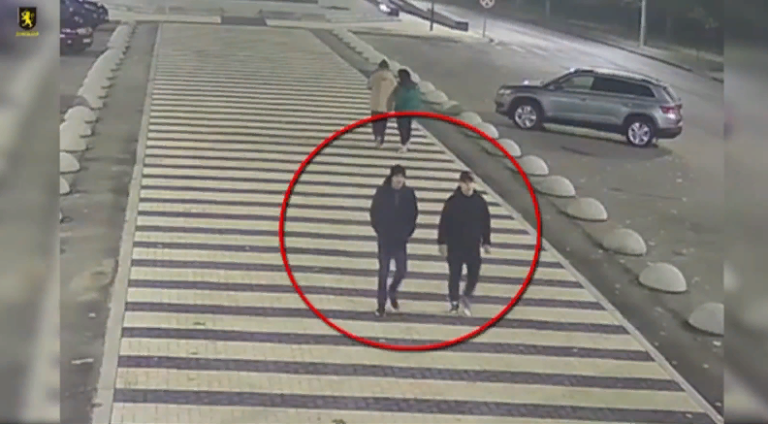 (ВИДЕО) За кражу бронзовой чаши на пешеходной улице в Кишиневе полиция разыскивает двух парней