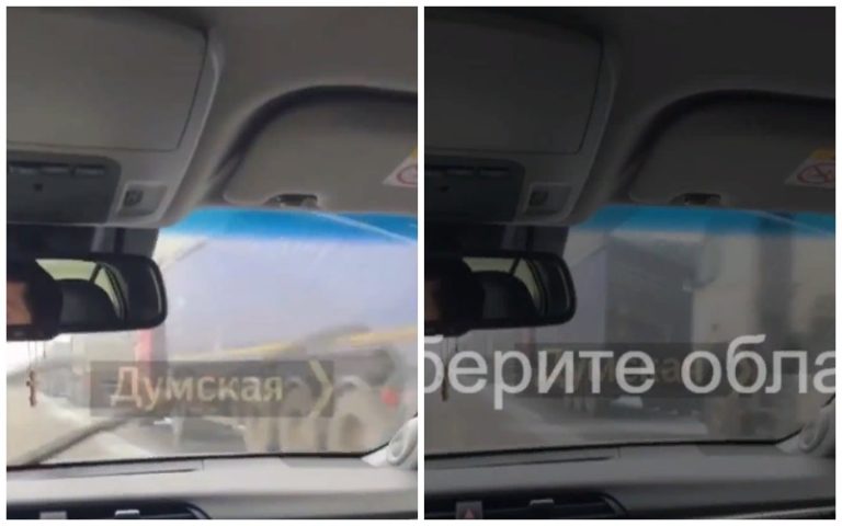 (ВИДЕО) На трассе Одесса-Рени пробки из-за снегопада, таможни работают в обычном режиме