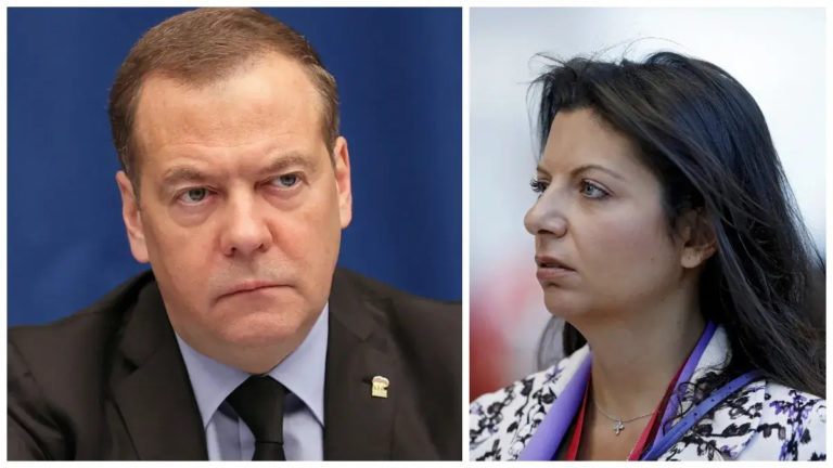 Медведев пригрозил ракетным ударом Международному суду в Гааге, а Симоньян — европейской столице, где арестуют Путина
