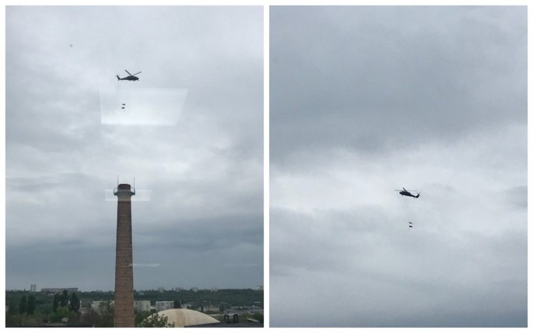 (ВИДЕО) Почему польский вертолет с флагами Молдовы и ЕС пролетел над маршем в Кишиневе — разъяснения МВД