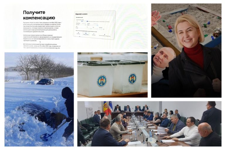 Выборы, снегопады, споры гагаузских депутатов, новый проект Ирины Влах и снова компенсации – топ материалов недели