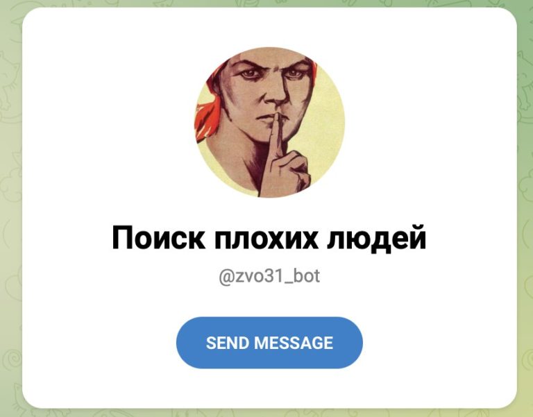 ФСБ России запустила бота для доносов на людей с «антироссийскими настроениями»