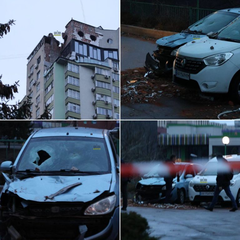 В Киеве в результате атаки дронов повреждена многоэтажка, есть пострадавшие