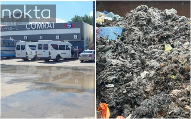 У автостанции в Комрате снова прорвало канализацию, Су-Канал объяснил причину