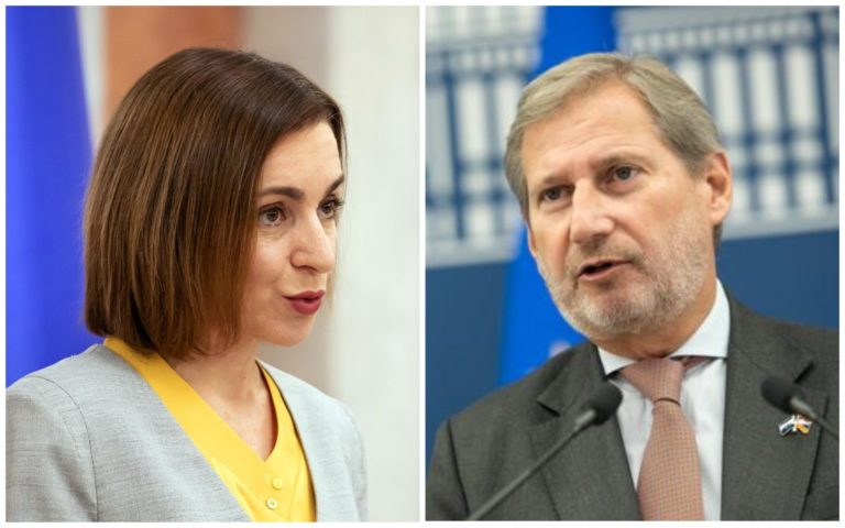 Санду призвала ЕС продолжать поддержку Молдовы в телефонном разговоре с еврокомиссаром по бюджету
