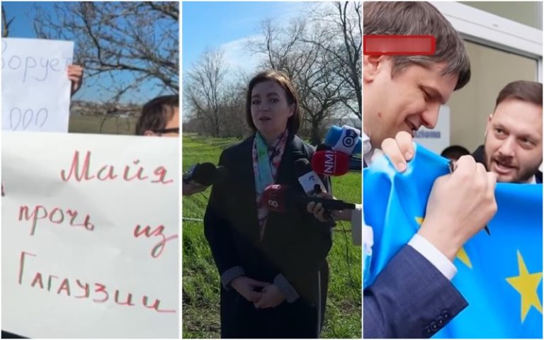 Призывы к «диалогу» под «Жос Майя Санду!» — как команда башкана Гагаузии встречала/прогоняла президента и министров
