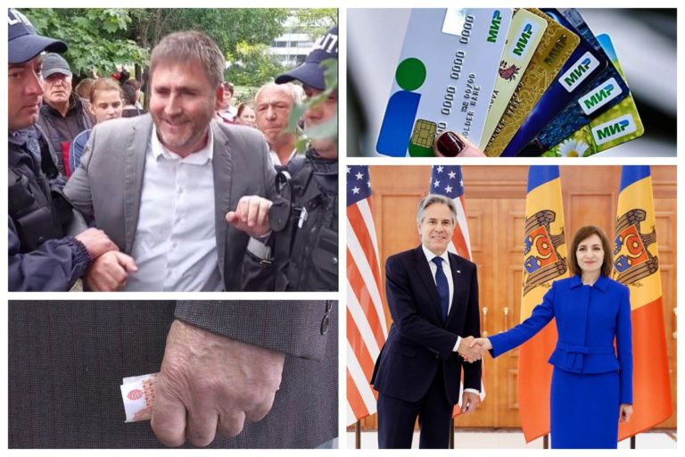 Визит Блинкена в Молдову и шоровский протест с «жестокими» задержаниями,  сравнение румынских и российских пенсий и снова про карты «Мир» — топ материалов недели