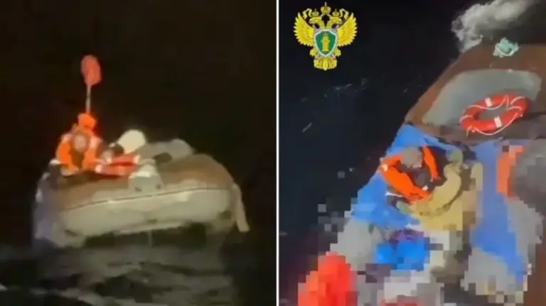 (ВИДЕО) В Охотском море нашли лодку с выжившим после двухмесячного дрейфа мужчиной — СМИ