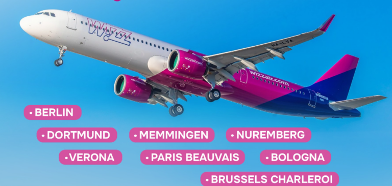 Венгерский лоукостер Wizz Air запускает прямые рейсы из Кишинева в 8 европейских городов 