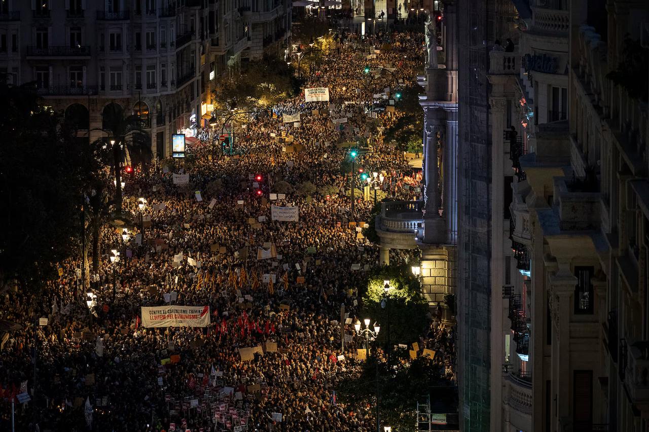 Валенсия, протест