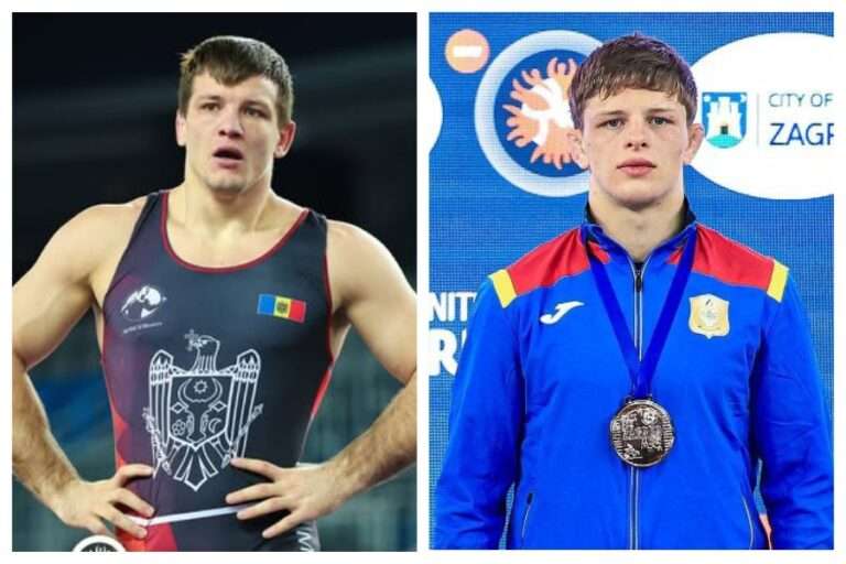 борцы Михаил Браду и Александру Соловей