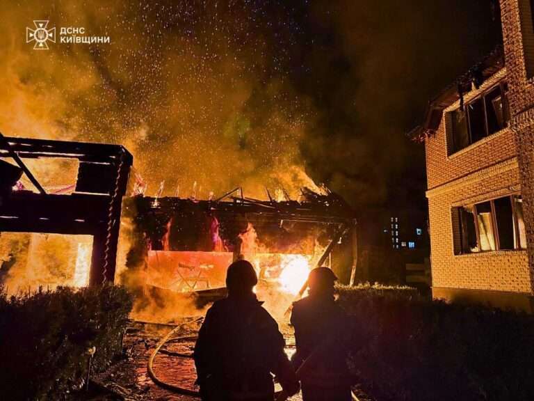 атака дронами Киевская область 26 февраля
