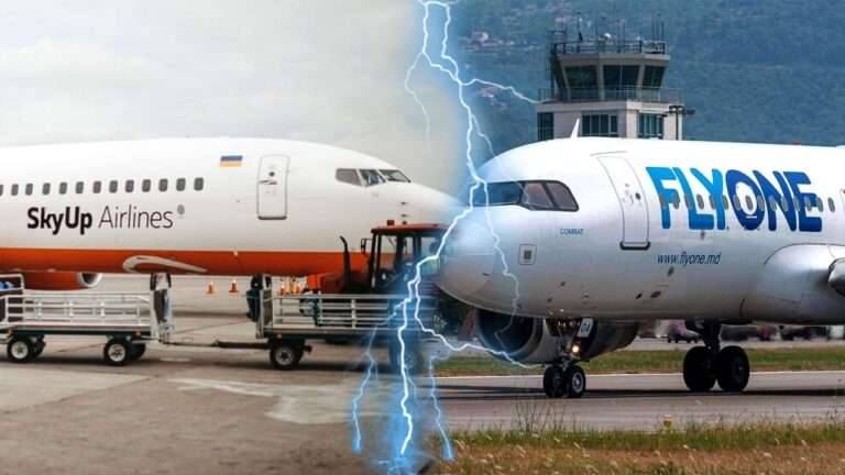 Скандал между FlyOne и SkyUp: компании винят друг друга в отмене рейсов и нелояльной конкуренции