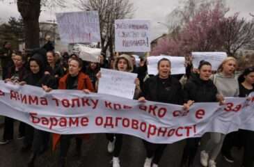 протест Македония пожар в клубе