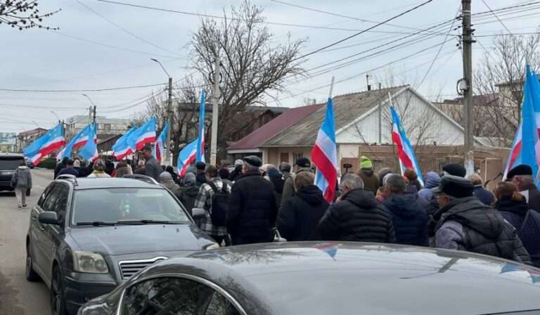 В Комрате прошел марш протеста против задержания Гуцул