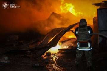 одесса удар пожар
