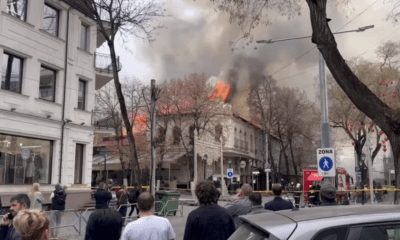 пожар кишинев ресторан крыша