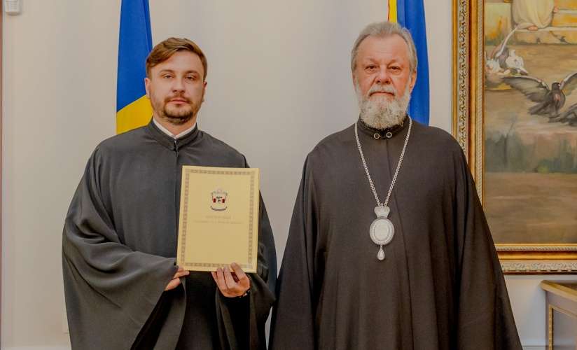 Максим Стурза и митрополит Владимир.