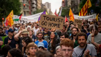 Протест в Барселоне против сдачи жилья туристам