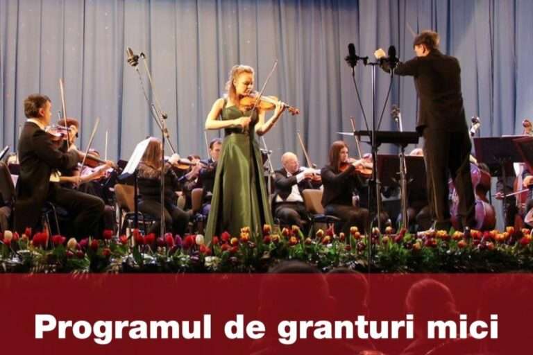 Александра Конунова, скрипачка, на концерте в Кишиневе, организованном при поддержке Швейцарии
