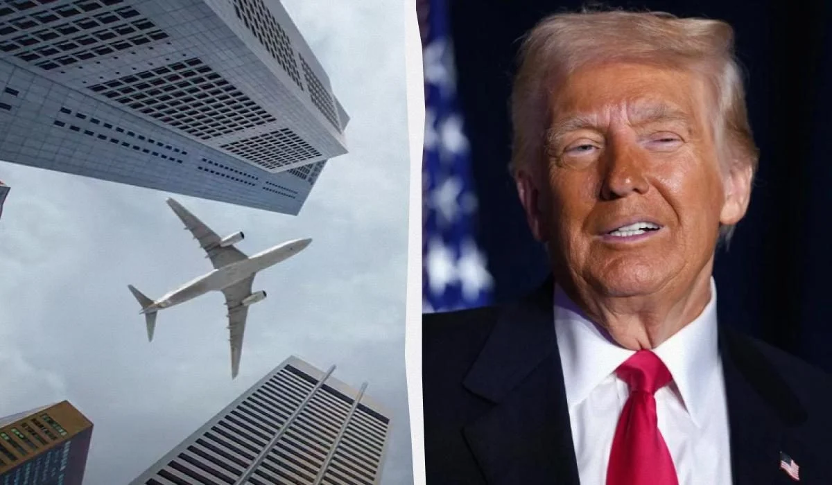 Самолёт и Трамп