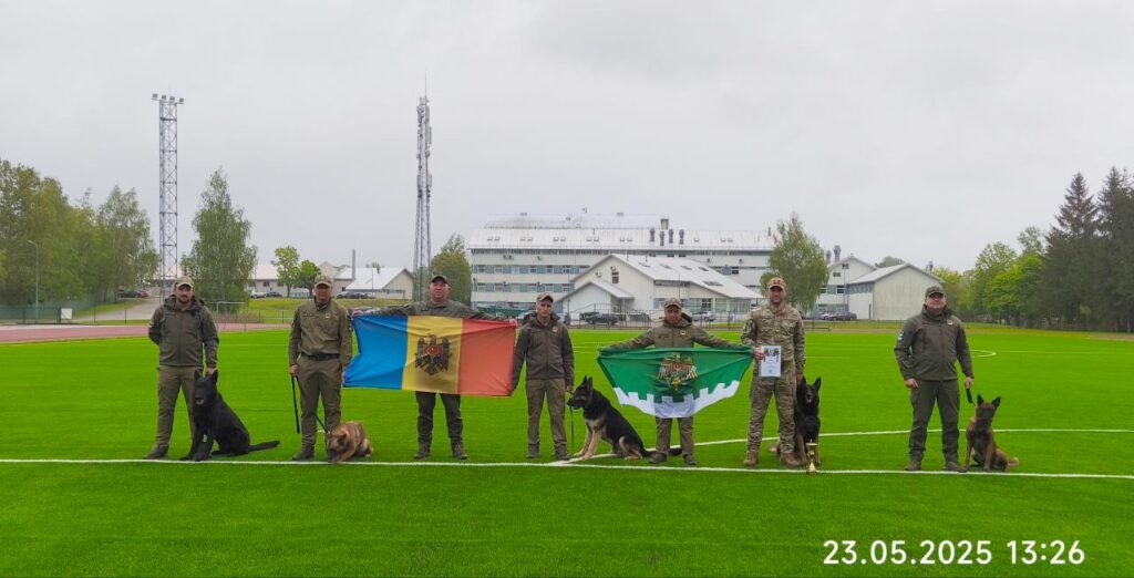 Пограничники и служебные собаки из Молдовы участвуют в международных соревнованиях в Резекне, Латвия