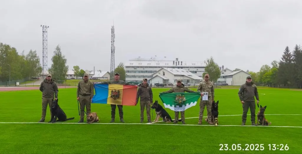 Пограничники и служебные собаки из Молдовы участвуют в международных соревнованиях в Резекне, Латвия