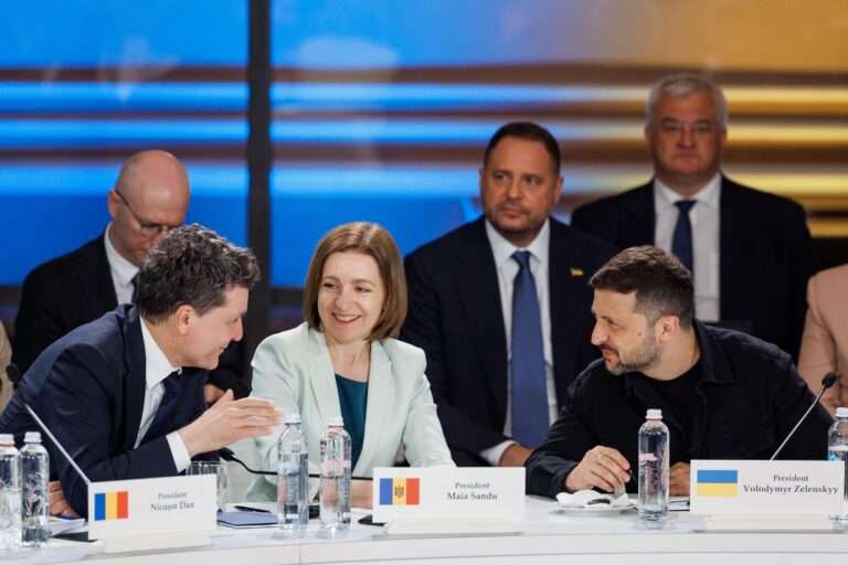Никушор Дан, Майя Санду, Владимир Зеленский, саммит в Одессе, 11 июня 2025