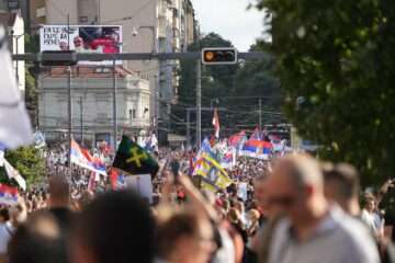 Протест в Белграде, 28 июня