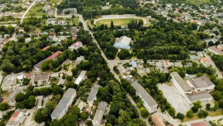 Калараш, вид на город сверху