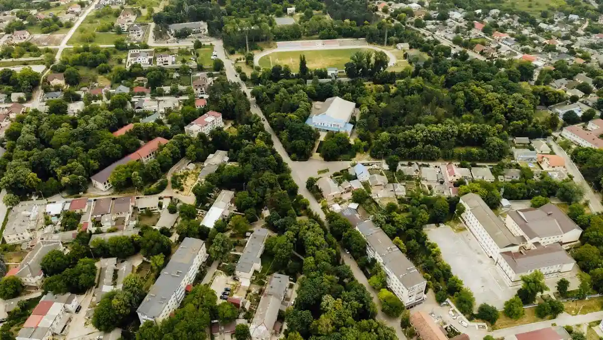 Калараш, вид на город сверху
