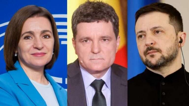 Майя Санду, Никушор Дан и Владимир Зеленский