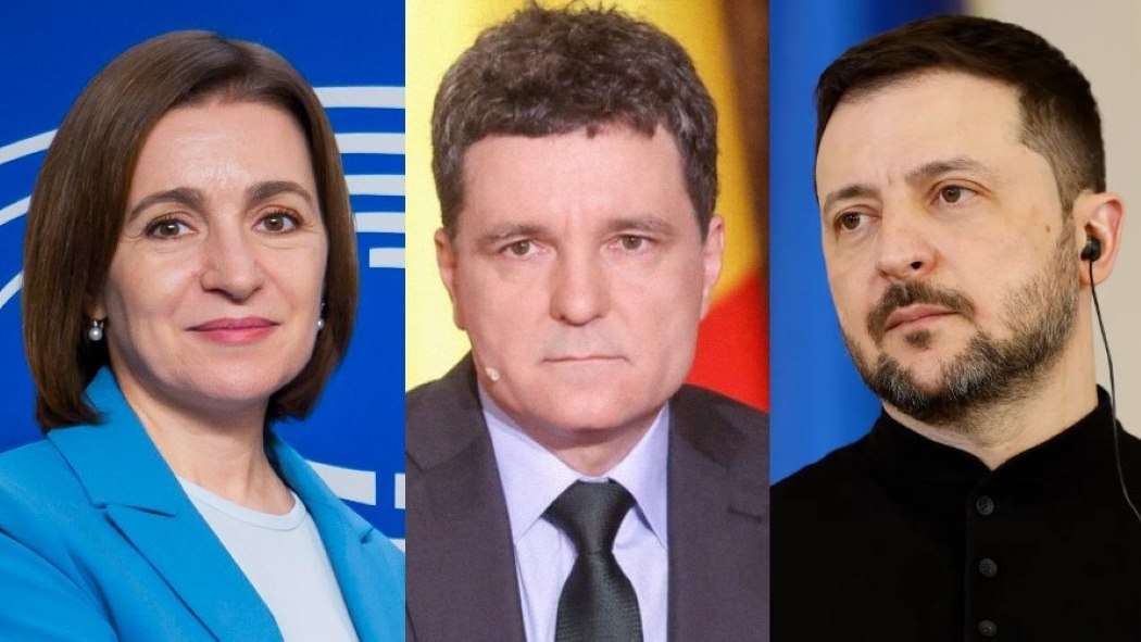 Майя Санду, Никушор Дан и Владимир Зеленский