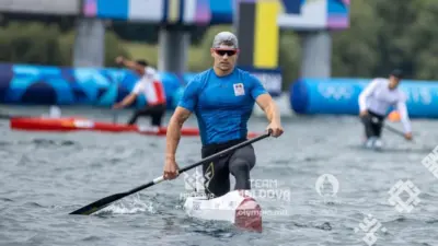 Сергей Тарновский на каноэ