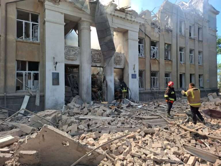 Удар по лицею в Белгороде-Дневстровском 23 июня