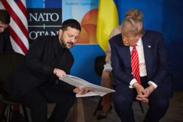 Дональд Трамп встретился с Владимиром Зеленским на саммите НАТО
