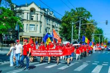 В митинге Додона, Воронина, Тарлева и Влах участвовали шоровские активисты