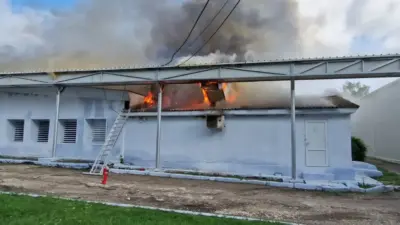 пожар на птицефабрике в селе Блештень Единецкого района