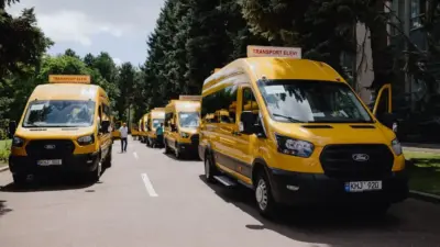 новые микроавтобусы от Евросоюза для молдавских школ